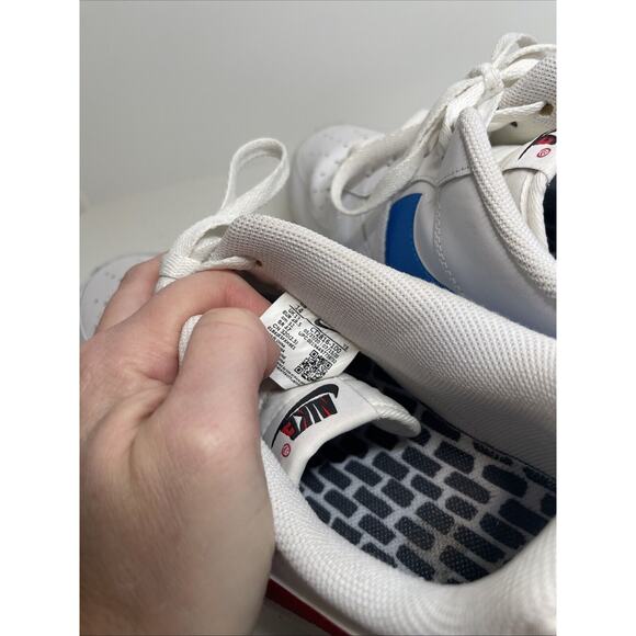 Nike Air Force One Men’s White Mismatched Swooshes Size 14 CT2816-100 - Picture 12 of 15